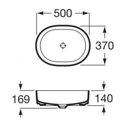 Умивальник Roca INSPIRA ROUND (A327520640)