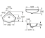 Раковина угловая Roca ESTUDIO 44 см, с отверстием, A325200001