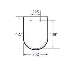 Сидіння для унітазу Roca GAP Clean Rim, Duroplast, soft-close