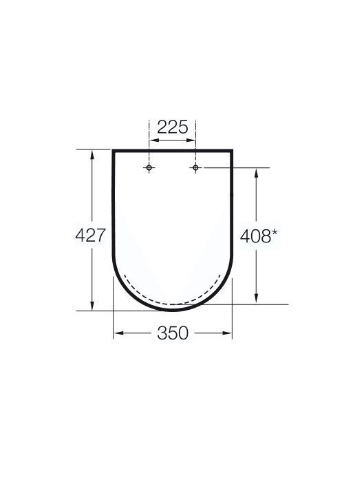 Сидіння для унітазу Roca GAP Clean Rim, Duroplast, soft-close