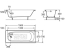 Ванна прямоугольная ROCA CONTINENTAL 150*70см + сифон Simplex для ванны (311537)