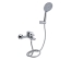 Змішувач для ванни Qtap Leo New (з душовим гарнітуром) Chrome QTLEO259CRM45563