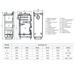 Котел твердопаливний сталевий Thermo Alliance Vulcan V 4.0 SF 40 V40V40