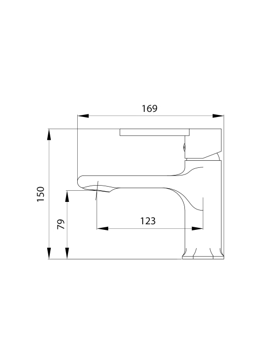 Змішувач для раковини Qtap Taurus Black Matt QTTAU270BLM45660