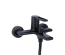 Змішувач для ванни Qtap Taurus (з душовим гарнітуром) Black Matt QTTAU259BLM45662