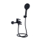 Змішувач для ванни Qtap Taurus (з душовим гарнітуром) Black Matt QTTAU259BLM45662