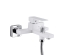 Змішувач для ванни Qtap Gemini (з душовим гарнітуром) Chrome/White QTGEM259CRW45683
