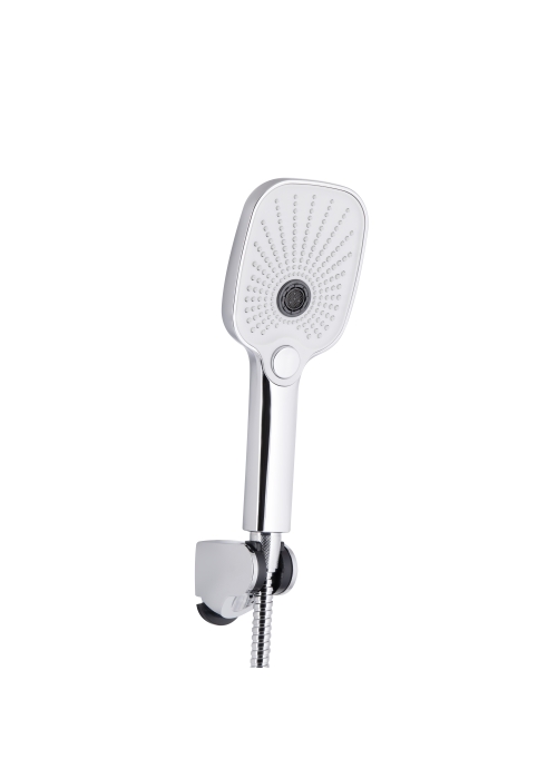Змішувач для ванни Qtap Gemini (з душовим гарнітуром) Chrome/White QTGEM259CRW45683