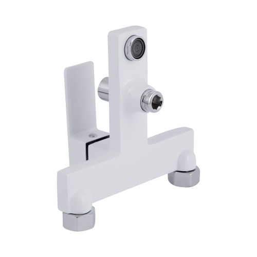 Змішувач для ванни Qtap Gemini (з душовим гарнітуром) Chrome/White QTGEM259CRW45683