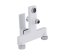 Змішувач для ванни Qtap Gemini (з душовим гарнітуром) Chrome/White QTGEM259CRW45683