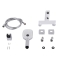 Змішувач для ванни Qtap Gemini (з душовим гарнітуром) Chrome/White QTGEM259CRW45683