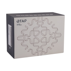 Змішувач для ванни Qtap Gemini (з душовим гарнітуром) Chrome/White QTGEM259CRW45683