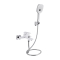 Змішувач для ванни Qtap Gemini (з душовим гарнітуром) Chrome/White QTGEM259CRW45683