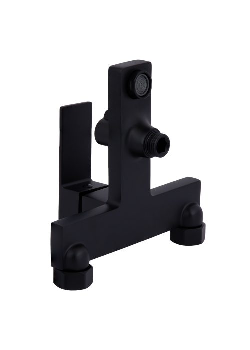 Змішувач для ванни Qtap Gemini (з душовим гарнітуром) Black Matt QTGEM259BLM45682