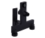 Змішувач для ванни Qtap Gemini (з душовим гарнітуром) Black Matt QTGEM259BLM45682