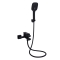 Змішувач для ванни Qtap Gemini (з душовим гарнітуром) Black Matt QTGEM259BLM45682