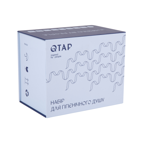 Набор для гігієнічного душу Qtap Inspai-Varius округлий Chrome QTINSVARCRMV00440501