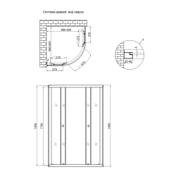 Душевая кабина Lidz Latwa SC90x90.SAT.LOW.FR, стекло Frost 4 мм без поддона LLSC9090SATLOWFR2