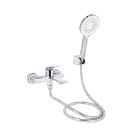 Змішувач для ванни Qtap Vlasta New (з душовим гарнітуром) Chrome QTVLA259CRM45642