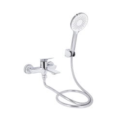 Змішувач для ванни Qtap Vlasta New (з душовим гарнітуром) Chrome QTVLA259CRM45642