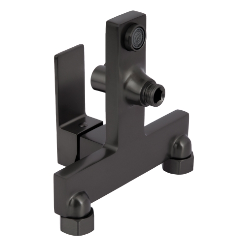 Змішувач для ванни Qtap Gemini (з душовим гарнітуром) Gunmetal Black PVD QTGEM259GMB45684