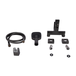 Змішувач для ванни Qtap Gemini (з душовим гарнітуром) Gunmetal Black PVD QTGEM259GMB45684