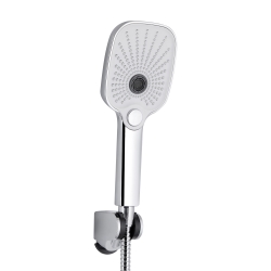 Змішувач для ванни Qtap Gemini Loopi з поворотним виливом (з душовим гарнітуром) Chrome QTGEM260CRM45701