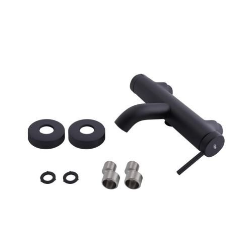 Смеситель для ванны Qtap Robin Black Matt QTROB3060102B