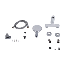 Смеситель для ванны Qtap Jay (с душевым гарнитуром) Chrome/White QTJAY259CRW45553