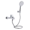 Смеситель для ванны Qtap Jay (с душевым гарнитуром) Chrome/White QTJAY259CRW45553