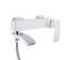 Смеситель для ванны Qtap Swan Cascada с поворотным изливом (с душевым гарнитуром) Chrome/White QTSWA260CRW45569