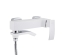 Смеситель для ванны Qtap Swan Cascada с поворотным изливом (с душевым гарнитуром) Chrome/White QTSWA260CRW45569