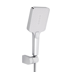 Змішувач для ванни Qtap Swan Cascada з поворотним виливом (з душовим гарнітуром) Chrome/White QTSWA260CRW45569