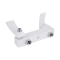 Смеситель для ванны Qtap Swan Cascada с поворотным изливом (с душевым гарнитуром) Chrome/White QTSWA260CRW45569