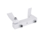 Смеситель для ванны Qtap Swan Cascada с поворотным изливом (с душевым гарнитуром) Chrome/White QTSWA260CRW45569