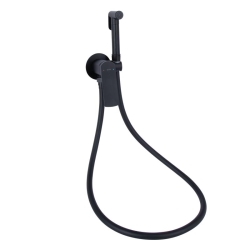 Набор для гігієнічного душу Qtap Slavonice округлий Black Matt QTSLA262BLM45917