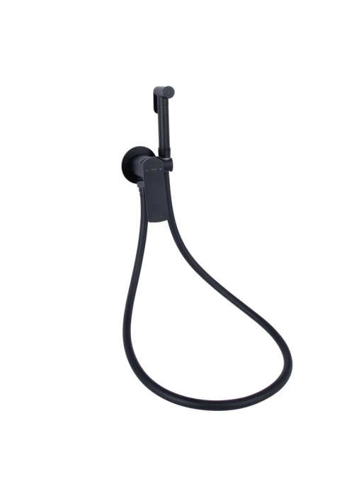 Набор для душа гигиенического Qtap Slavonice округлый Black Matt QTSLA262BLM45917