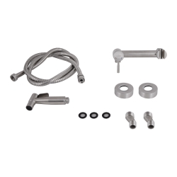 Набор гигиенического душа со смесителем Lidz Aria 110 круглый LDARI110NKS43393 Nickel
