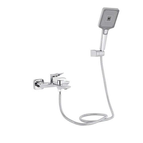 Змішувач для ванни Qtap Presto (з душовим гарнітуром) Chrome QTPRE259CRM45574