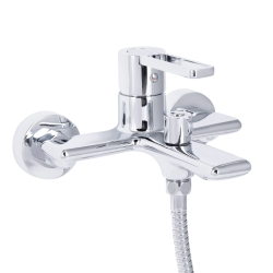 Змішувач для ванни Qtap Taurus (з душовим гарнітуром) Chrome QTTAU259CRM45661