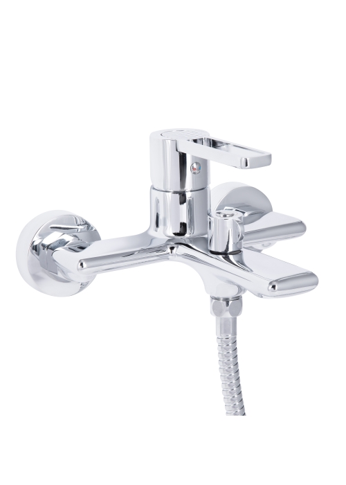 Змішувач для ванни Qtap Taurus (з душовим гарнітуром) Chrome QTTAU259CRM45661