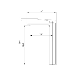 Змішувач для раковини Qtap Gemini Loop Chrome високий QTGEM269CRM45700