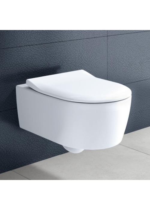 Унітаз підвісний Villeroy & Boch Avento 5656RS01 SlimSeat Soft-closing