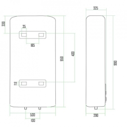 Водонагреватель Thermo Alliance 80 л, сухой ТЭН 2 кВт (0,8+1,2) (DT80V20GPDD2)