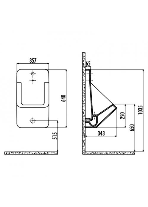 Пісуар сенсорний CREAVIT TP640-00CB00E-0000