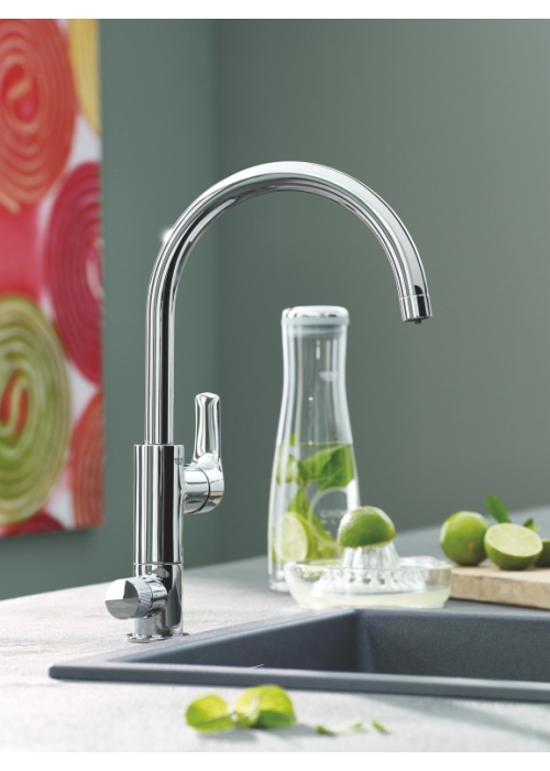 Змішувач кухонний із фільтром Grohe Blue Pure Eurosmart bundle 123757KE