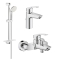 Комплект змішувачів для ванни Grohe Eurosmart New UA123238S0 (33265003+33300003+27926001)