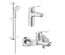 Комплект змішувачів для ванни Grohe Eurosmart New UA123238S0 (33265003+33300003+27926001)