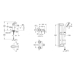 Комплект змішувачів для душу Grohe Eurosmart New UA123244M0