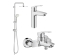 Комплект змішувачів для ванни Grohe Eurosmart New UA123246R0